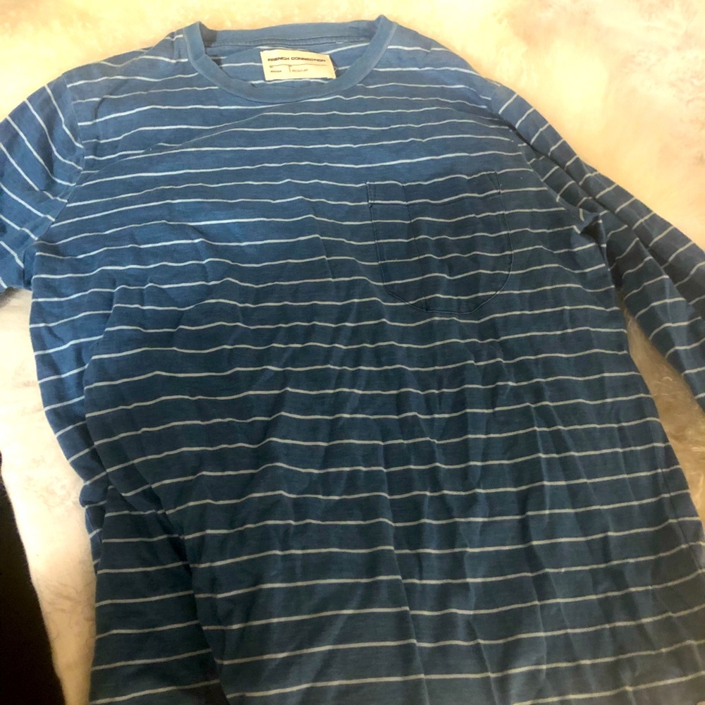 VGC French Connection men’s long sleeve Henley shirt in size medium!!!